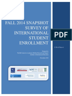 Fall 2014 Snapshot Survey of International Student Enrollment