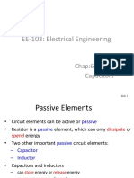 EE-103: Electrical Engineering: Chap:6 (Part I) Capacitors