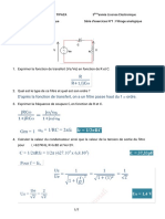 TD 1 + Solution - Fonctions de L'électronique