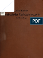 J. Kohler - Lehrbuch Der Rechtsphilosophie