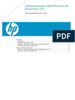Creating and Restoring Images On The HP Thin Client With Altiris Deployment Server v6.5