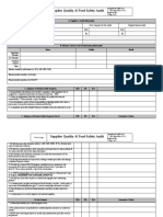QPT6.10.3 Supplier Quality & Food Safety Audit (Template)