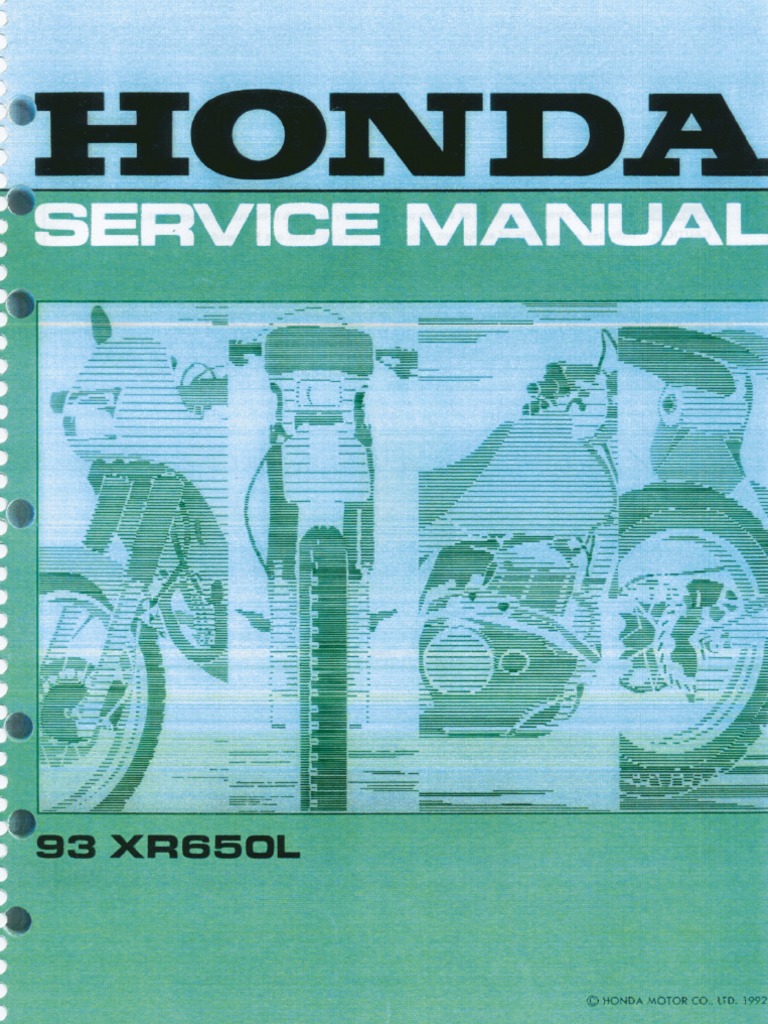 XR650L Service Manual PDF