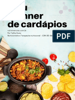 Planner de cardápios semanais