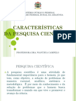PDF. Características Da Pesquisa Científica