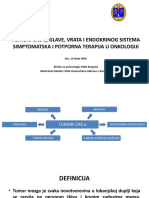 Tumori Glave, Vrata, Endokrinog Sistema I Suportivna Terapija