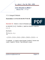Cálculo 1 - Exercícios resolvidos de integral definida