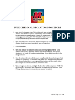 Bulk Chemical Decanting Procedure