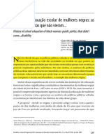 ALMEIDA - História Da Educação Escolar de Mulheres Negras - As Políticas Públicas Não Vieram