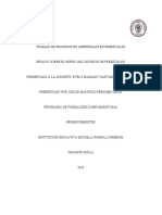 Ensayo Sobre El Perfíl Del Docente de Preescolar.