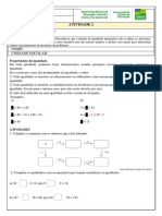 6º MAT Atividade 2 - PROPRIEDADES DA IGUALDADE