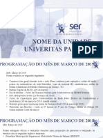 RELATÓRIO MARÇO 2019 UNIVERITAS PALMAS