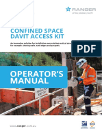 RANGER - Rescue Davit Kit Shoring - Operating Manual Certification