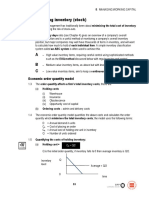 1 Managing Inventory (Stock) : Economic Order Quantity Model