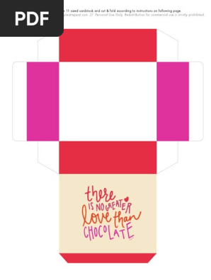 Free Printable DIY Chocolate Box