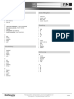 A2 UNIT 3 Test Answer Key Standard