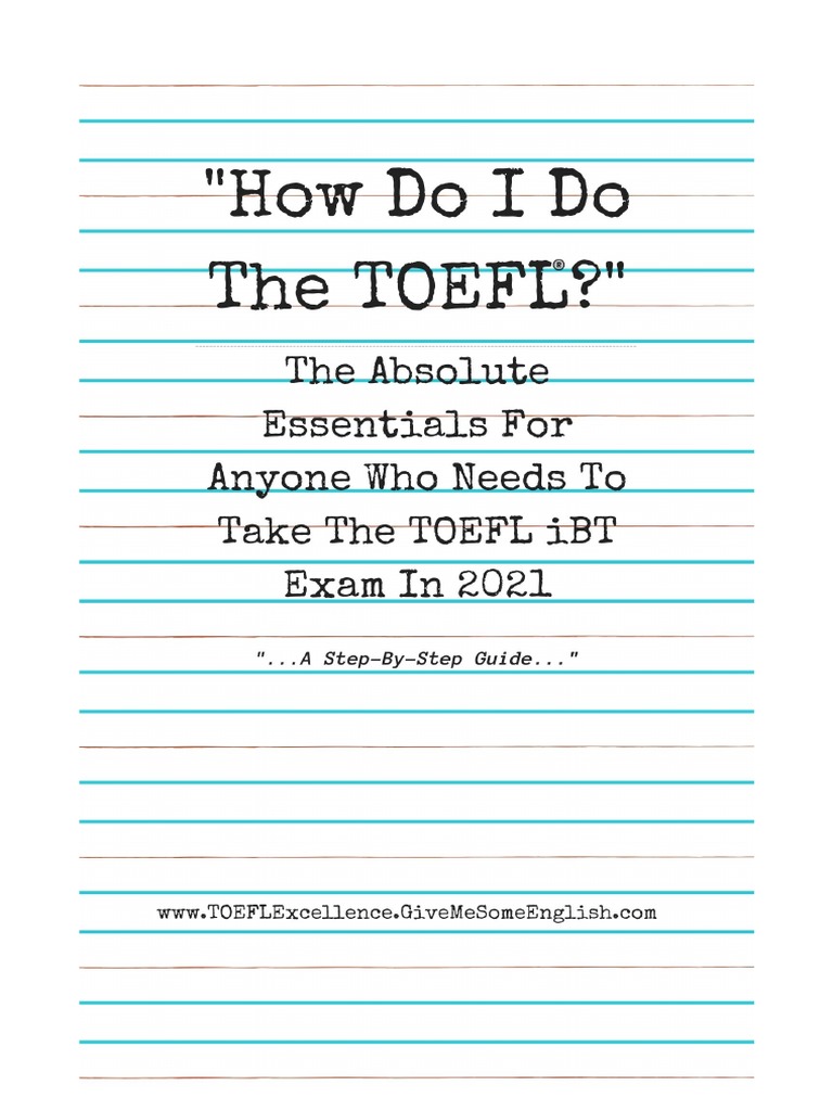 TOEFL Guide for Test Takers | PDF