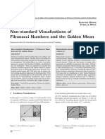 Non-Standard Visualizations of Fibonacci Numbers and The Golden Mean