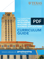 Curriculum Guide: Artificial Intelligence and Machine Learning: Business Applications