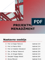 Projektni Menadzment - Opste Informacije