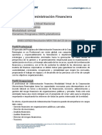 Pensum Administración Financiera