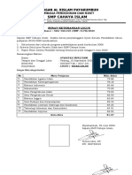 Surat Kelulusan SMP CI 2019-2020