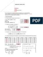 Diseno Del Cuenco Tipo I: Datos