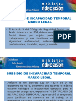 Presentacion Subsidios Incapacidad Temporal 2016 nelson