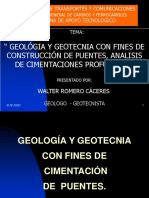 Geologia y Geotecnia Con Fines de Construcción de Puentes