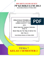 RPP 1 Lembar Kelas 1 Tema 7 ST 1 Revisi