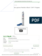 Bomba Sumergible Lapicero Pedrollo 4 Block 1.5HP - Al Mejor Precio