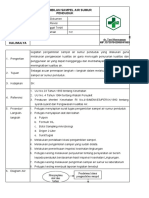 Sop Dan DT Pengambilan Sampel Air Sumur Penduduk