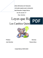 Leyes de Quimica