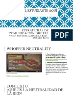 Estrategias de comunicación digital: Caso Whopper Neutrality de Burger King