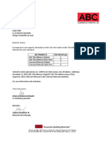 VOC Test Results of ABC Zemcoat Skimcoat