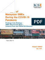 KSI Policy Brief Struggle of Malaysian SMEs During The COVID 19 Pandemic