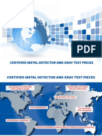 Certified Metal Detector and Xray Test Pieces