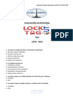 Evaluación Criterios Operaciones Bloqueo y Etiquetado 2018