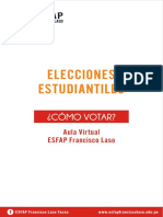 Manual de Votación - Elecciones Estudiantiles 2021-2022 Esfap FL