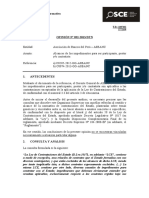 Opinión OSCE 032-13 - PRE - ASBANC - Impedimentos para Ser Participante