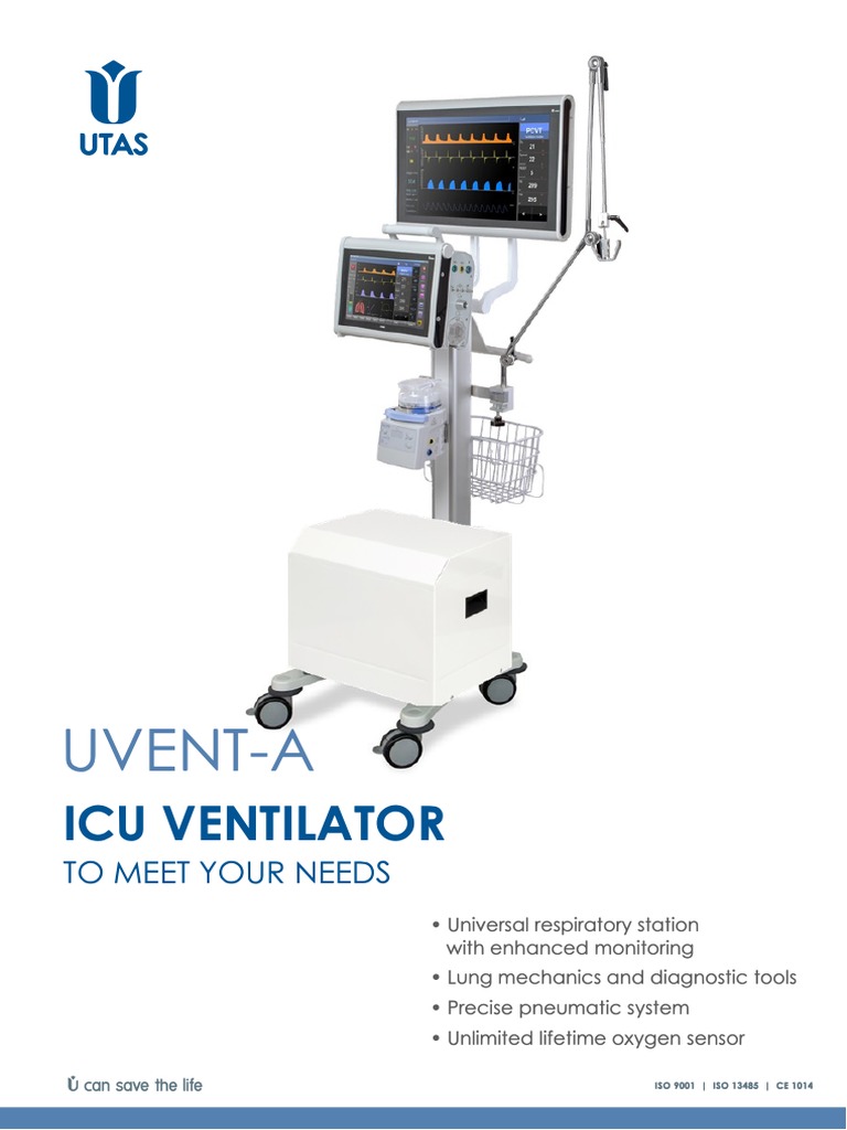 UVENT-A ICU Ventilator Overview | PDF | Breathing | Respiratory System
