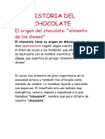 Historia Del Chocolate