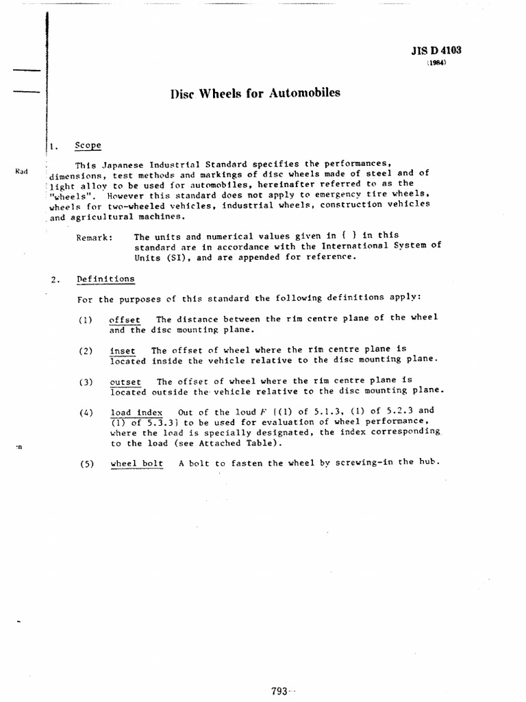 Jis D4103 | PDF