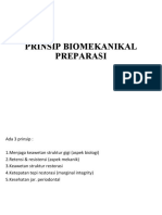 Prinsip Biomekanikal Preparasi