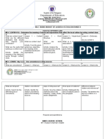 Department of Education: Simplified Melc-Based Budget of Lessons in English Grade 8