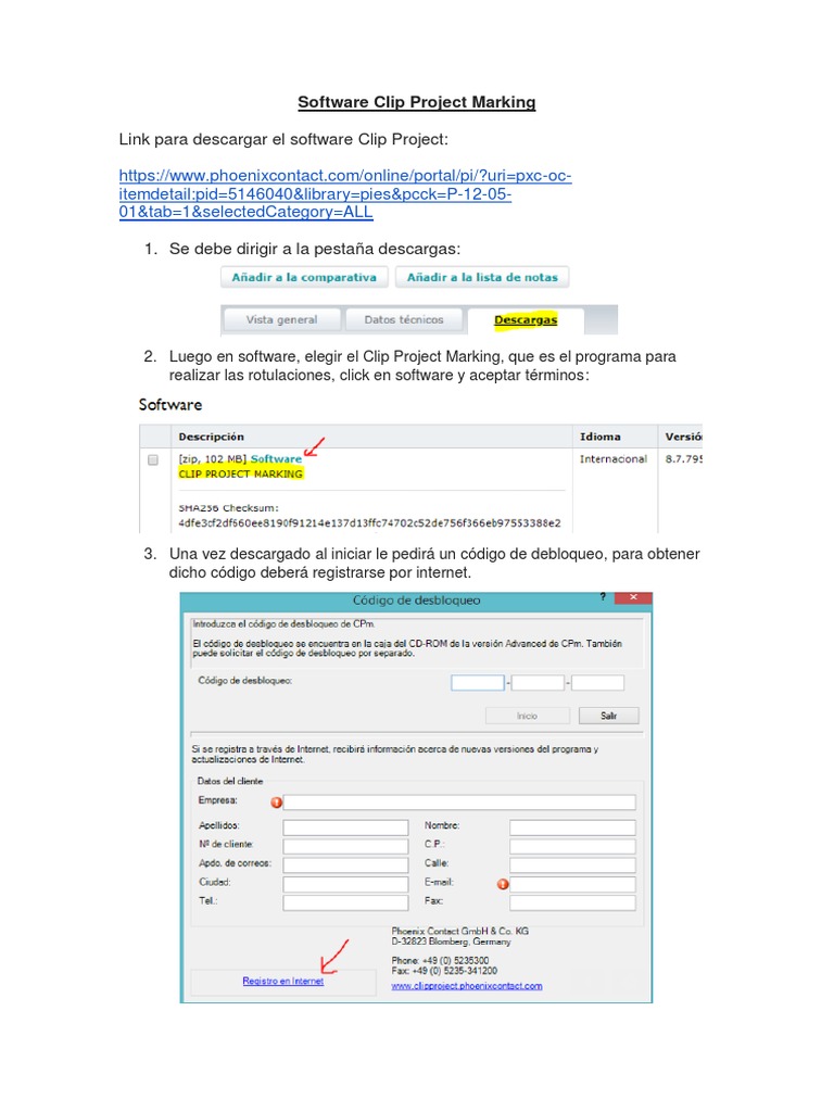 Descarga y uso de Clip Project Marking | PDF