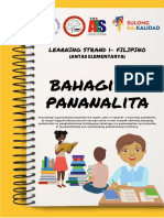 Final PDF Worksheet Ls 1 Filipino Elementary Bahagi NG Pananalita