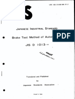JIS-D1013-1993 - Brake Test Method of Automobiles