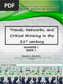 Trends, Networks, and Critical Thinking in The 21st Century - WEEK 1