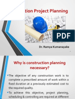 Construction Project Planning: Dr. Ramya Kumanayake